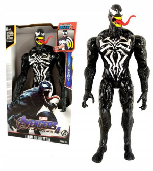 Duża Ruchoma Figurka Avengers Venom Czarny Dźwięk