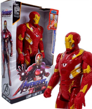Duża Ruchoma Figurka Ironman 30cm Dźwięk Światło