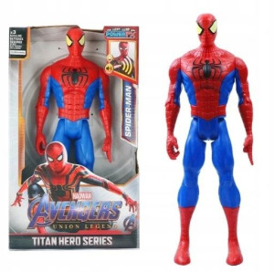 Duża Ruchoma Figurka Spiderman 30cm Dźwięk Światło