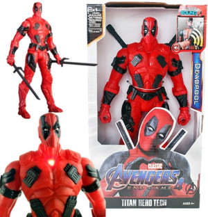 Duża Figurka Deadpool Dźwięk Interaktywna 30cm