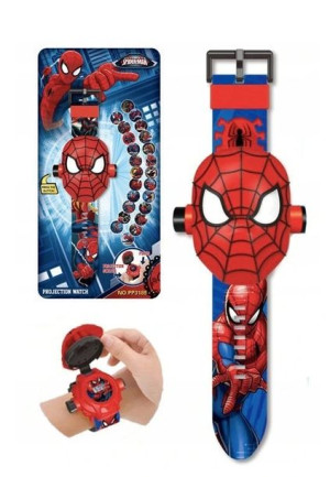 Zegarek Spiderman 3d Z Projektorem Rzutnik Zdjęć
