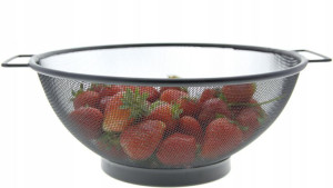 Sitko Czarne Cedzak Durszlak 25 Cm Stal