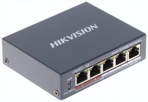 Switch Poe Ds-3e1105p-ei 4-portowy Hikvision