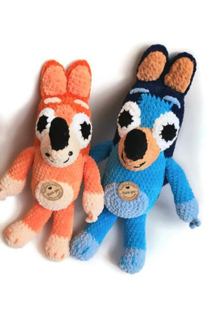 Bluey i Bingo z bajki Blue komplet maskotek plusz rękodzieło