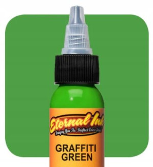 Tusz Farba Do Tatuażu 30ml - Graffiti Zielony