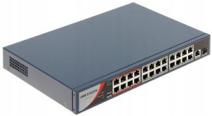Switch Poe Ds-3e0326p-e/m(b) 24-portowy Sfp Hikvis