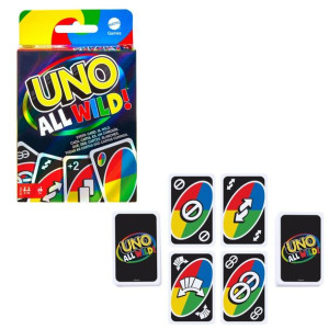 UNO All Wild! Gra karciana UNO Dzikie karty MATTEL