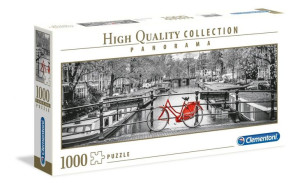 Puzzle 1000 el. HQ Panorama Amsterdam Bicycle CLEMENTONI