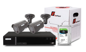 Zestaw Monitoringu Kenik Xvr 1tb 2 Kamery 2mpx