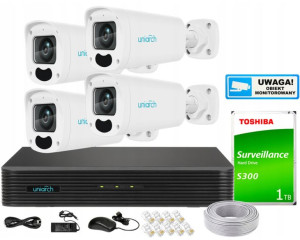 Zestaw Monitoringu IP 4Mpx 4 Kamery IPC-B314-APKZ
