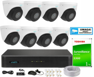 Zestaw Monitoringu IP 4Mpx 8 Kamer IPC-T314-APKZ
