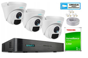 Zestaw Monitoringu 5Mpx 3 Kamery IPC-T125-APF28