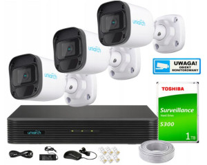 Zestaw Monitoringu IP 4Mpx 3 Kamery IPC-B124-APF28
