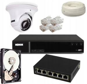 Zestaw Monitoringu Ip 1 Kamera 1080p