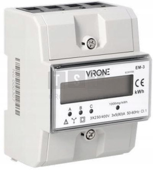 Wskaźnik zużycia energii 3 fazowy Virone EM-3