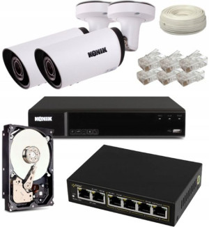 Zestaw Monitoringu Ip 2 Kamery 1080p