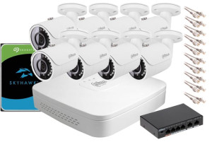 Zestaw Monitoringu Ip Dahua Nvr 1tb 2mpx