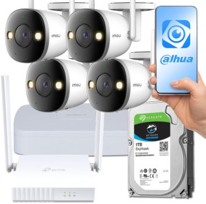 Zestaw Monitoringu Wi-fi 4 Kamery Ipc-f22fep 2mpx