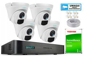 Zestaw Monitoringu IP 5Mpx 4 Kamery IPC-T125-APF28