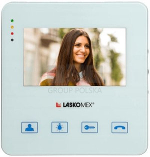Laskomex Monitor MVC-8251 BIAŁY KOLOR 4.3" z