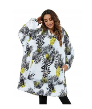 Koc Bluza Z Kapturem Oversize Comfy Bawełna Xxl