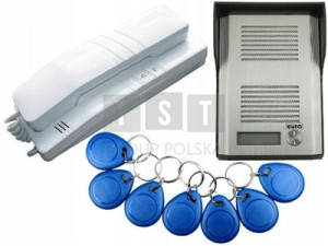 Domofon EURA ADP-41A3 1-rodzinny z czytnikiem RFID
