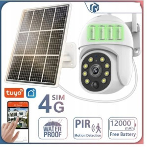 Kamera Solarna Bezprzewodowa 4g Lte Szerokokątna