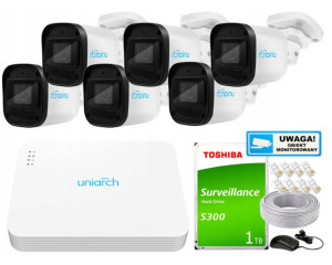 Zestaw Monitoringu IP 2Mpx 6 Kamer IPC-B122-APF28