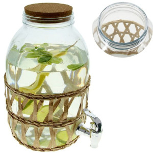 Słój Z Kranikiem Słoik Szklany Do Wody Lemoniady 5.5l