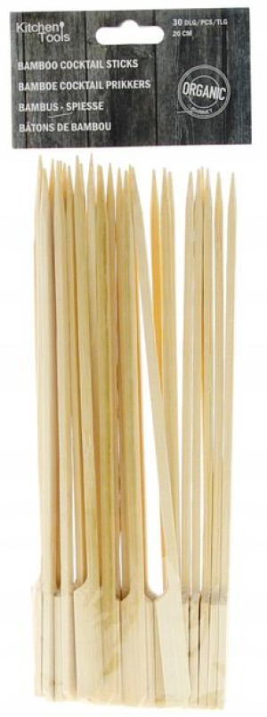 Wykałaczki Szpikulce Bambusowe 20cm Zestaw 30szt