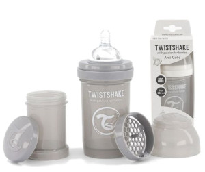 TWISTSHAKE Butelka antykolkowa 180ml 0m+ Szara