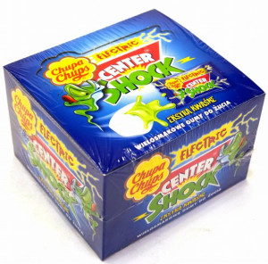 Chupa Chups Center Shock Electric owocowa kwaśna guma