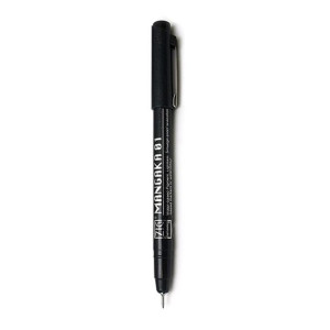 Cienkopis Kuretake Mangaka 01 black
