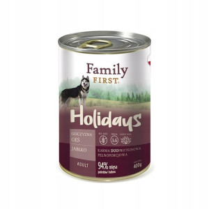 Family First Holidays Dziczyzna z gęsią adult 400g