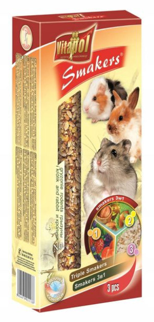 Vitapol Smakers 3w1 dla gryzoni i królika 3 szt.