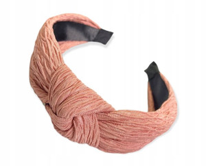 Opaska Do Włosów Turban Brudny Róż