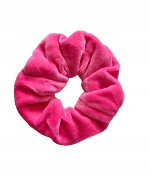Gumka Frotka Do Włosów Scrunchies Welur Różowa