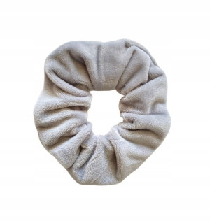 Gumka Frotka Do Włosów Scrunchies Welur Szara