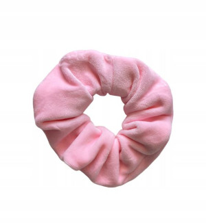 Gumka Frotka Do Włosów Scrunchies Welur Jasny Róż