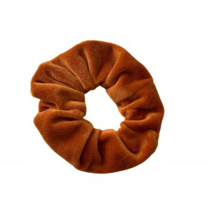 Gumka Frotka Do Włosów Scrunchies Welur Miedziana