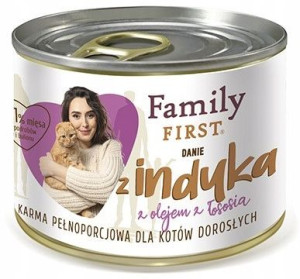 Family First dla kota DANIE Z INDYKIEM adult 200 g