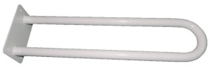 Uchwyt umywalkowy łukowy stały 80cm Ø 25 Biały