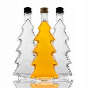 10x Butelka szklana CHOINKA 250ml na alkohole soki