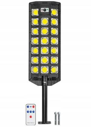 Lampa Led Solarna Latarnia Uliczna 1500w + Uchwyt