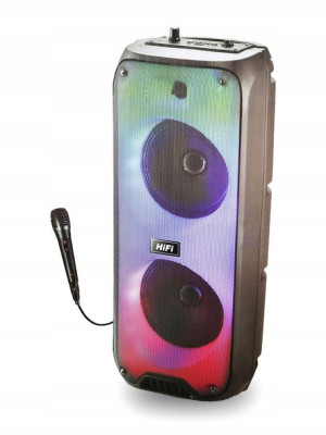 Głośnik Karaoke Tuba 2000w Mikrofon Bluetooth 6268