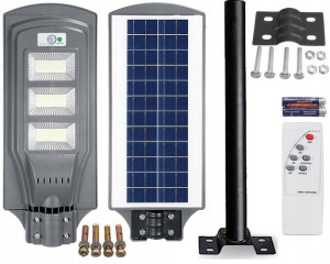 Lampa Uliczna Led Latarnia Solarna 200w + Pilot