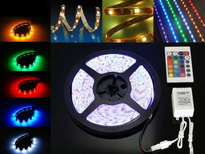 Wodoodporna Taśma Rgb 300 Led 5050 5m + White