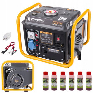 Agregat Prądotwórczy 1500w 2km 230v + 6x Olej