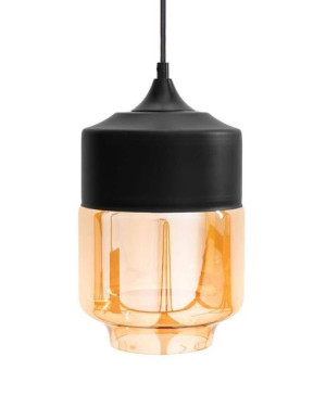 Lampa sufitowa wisząca szklana modern podłużna LED