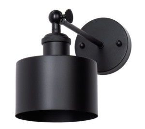 Kinkiet regulowany kubełkowy loft BLACK
